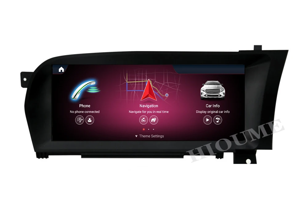 Автомобильный мультимедийный плеер 10 25 дюйма Snapdragon Android 11 GPS для Mercedes Benz S Class W221 W216