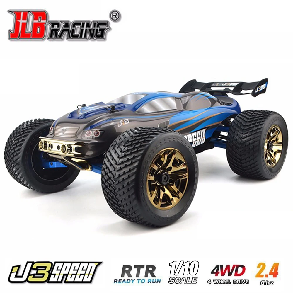 JLB Racing 1:10 2.4CHz 4WD Truck J3 Speed Brushless Electric Head-up Somersault Remote Control Buggy Off-road Vehicle - Гоночный автомобиль на пульте управления JLB Racing 1:10 масштаба, с четырьмя приводами и электрическим двигателем без щеток, способный