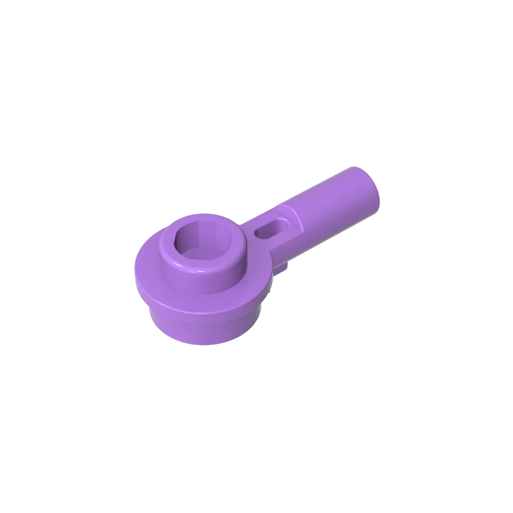 Фото Строительные блоки Gobricks GDS-1570 Бар 1 л с круглой пластиной 1 x 1 с полой шпилькой, совместимый с lego 32828, образовательные технические характеристики №3