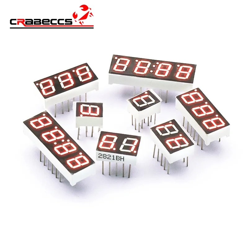 

5PCS/Lot 0.36 -inch digital tube LED display 7 segment 1bit/2bit/3bit/4bit tube red universal cathode/anode number 0.36 inches