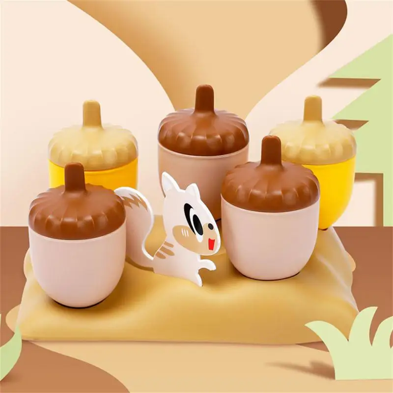 

Ice Cream Mould Pp Five-grid Small Pine Fruit Home Squirrel Orchard Kitchen Tool Ice Making Mould Light Brown/dark Brown Diy