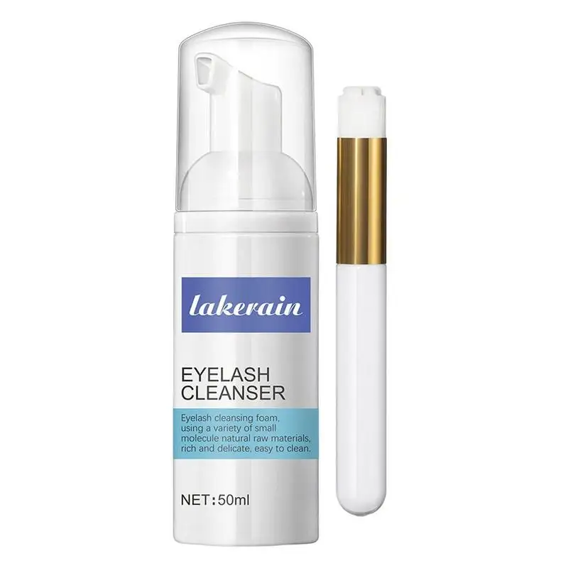 

Eyelash Extensions Brush Shampoo Kit Gentle Formula Cleansing Mousse Foam Remover For Salon And Home Use Makeup Clean 50ml