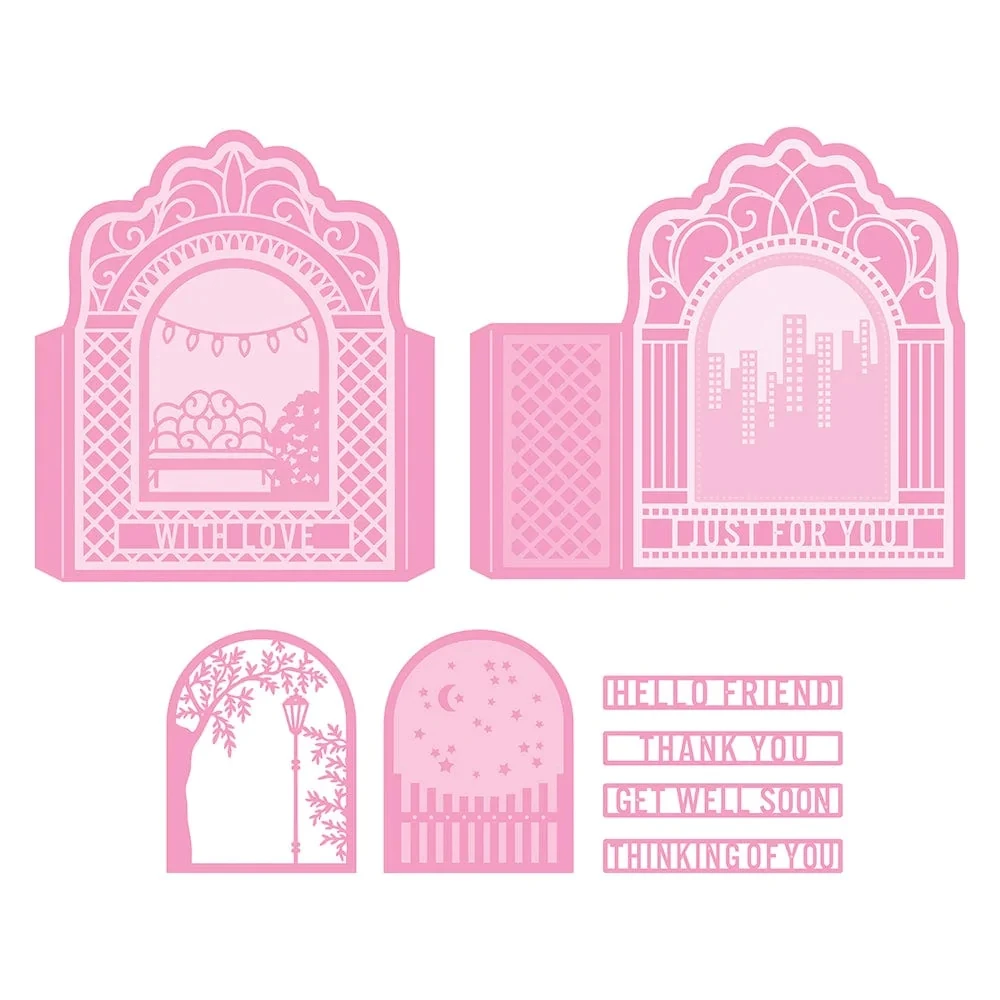 

Металлические штампы для вырезания, рамка для теней, творческая форма для вырезания, скрапбукинга, бумаги, рукоделия, нож, лезвие, перфоратор