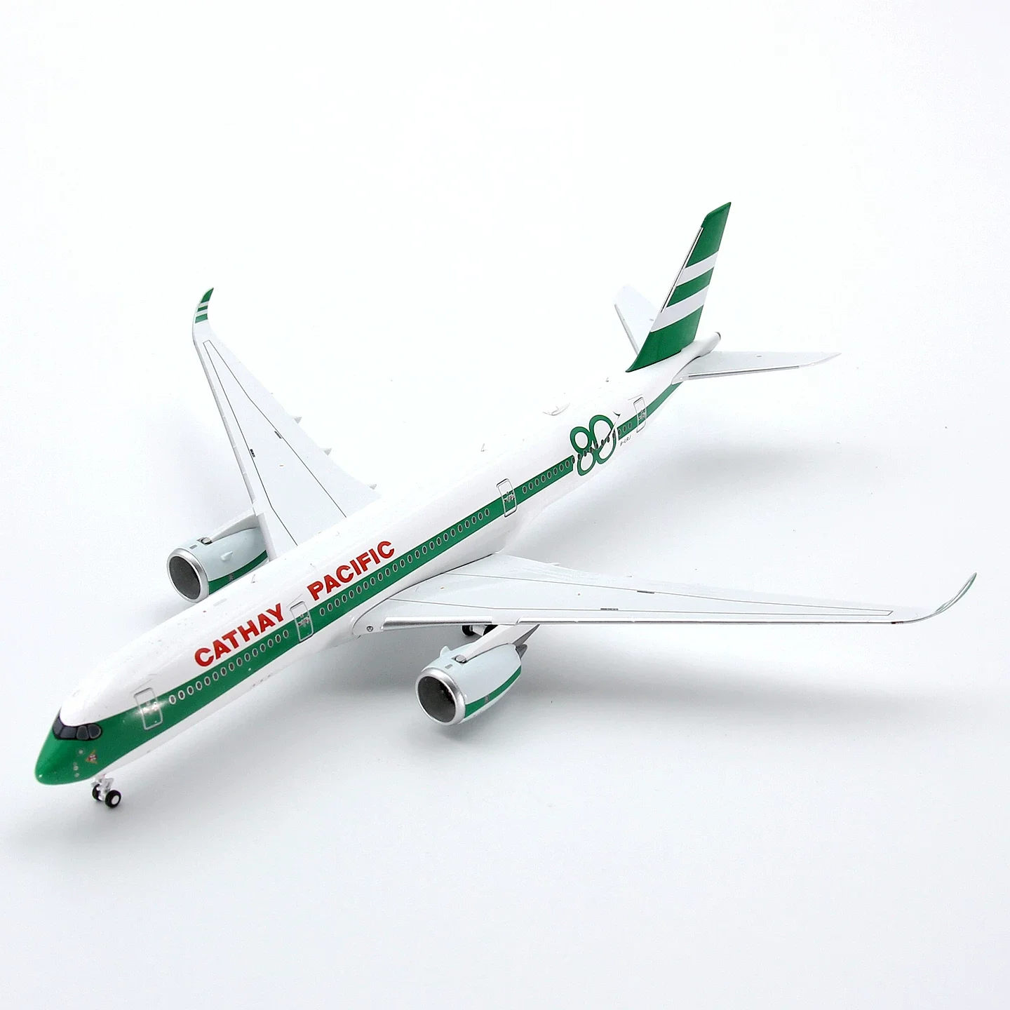 Фото Масштабная модель самолета GeminiStar A350-900 B-LRJ 80th Anniversary из литого металла, масштаб 1:400 №3