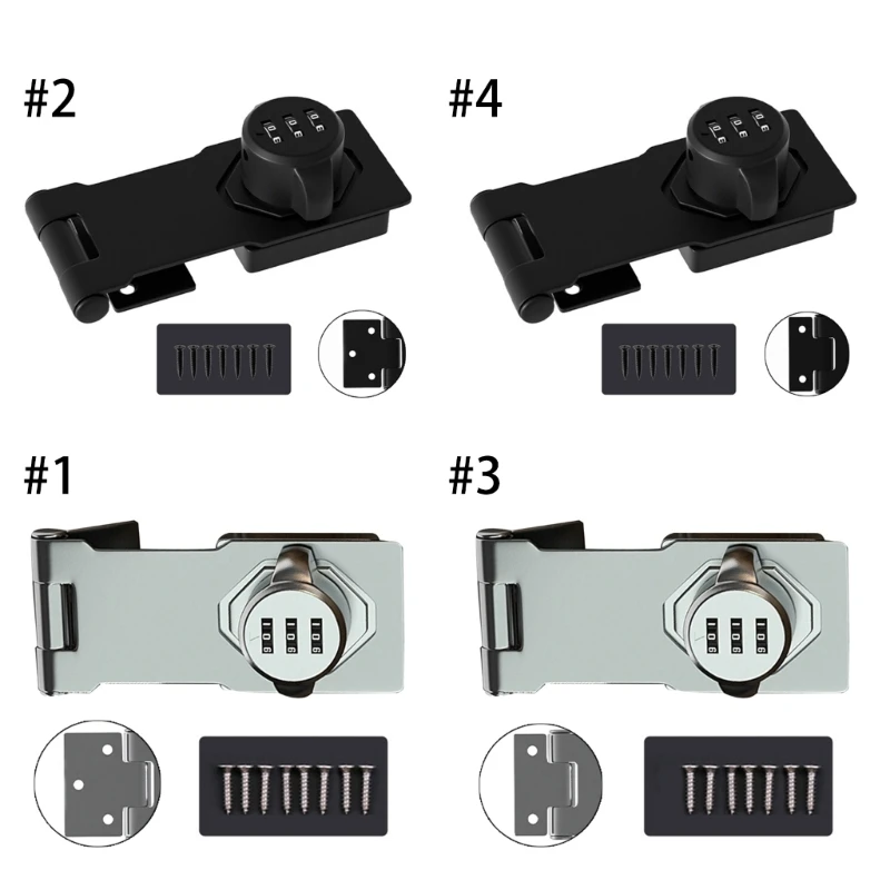

Mechanical 3 Digit Combination Lock Password Safety Cabinet Lock Metal Box Lock