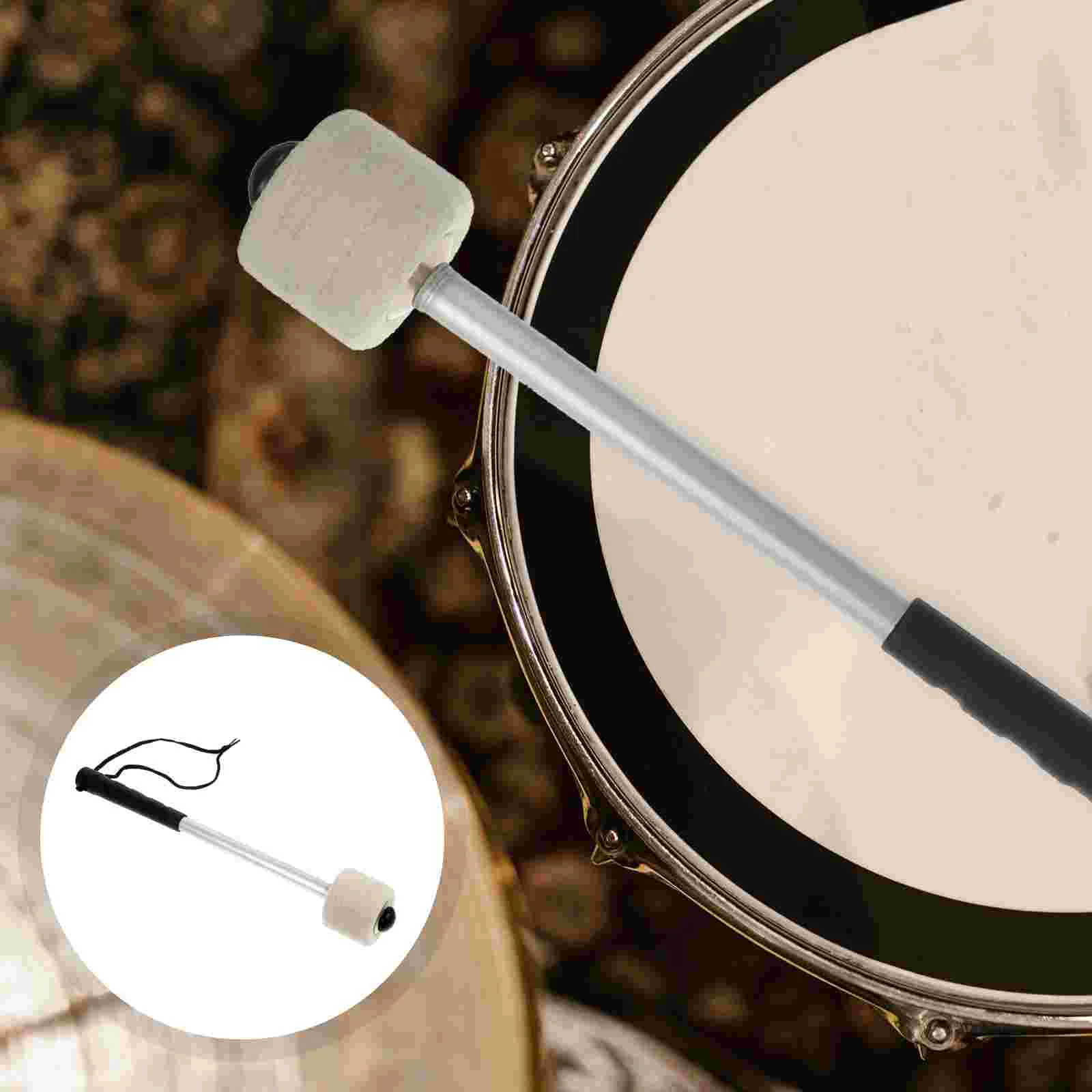 Drum Mallet Drumstick Aluminum Alloy Simple Electronic Accessories Wool Instrument Sticks Kit