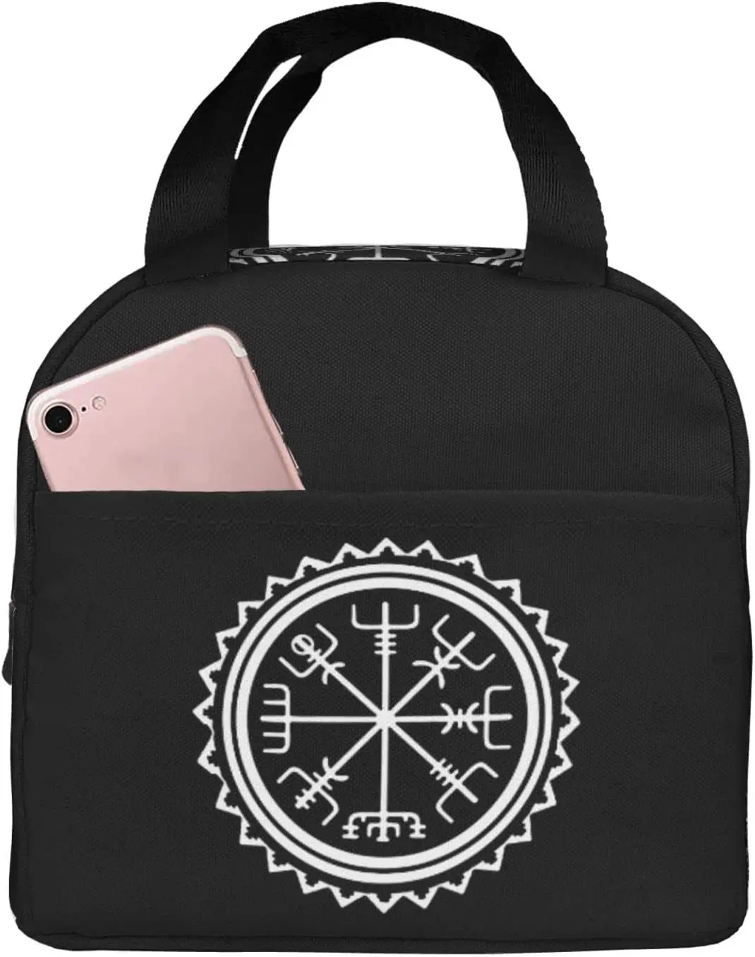 

Viking Vegvisir Compass Lunch Bags Portable Insulated Cold Storage Lunch Bag Reusable Work School Picnic Travel Beach