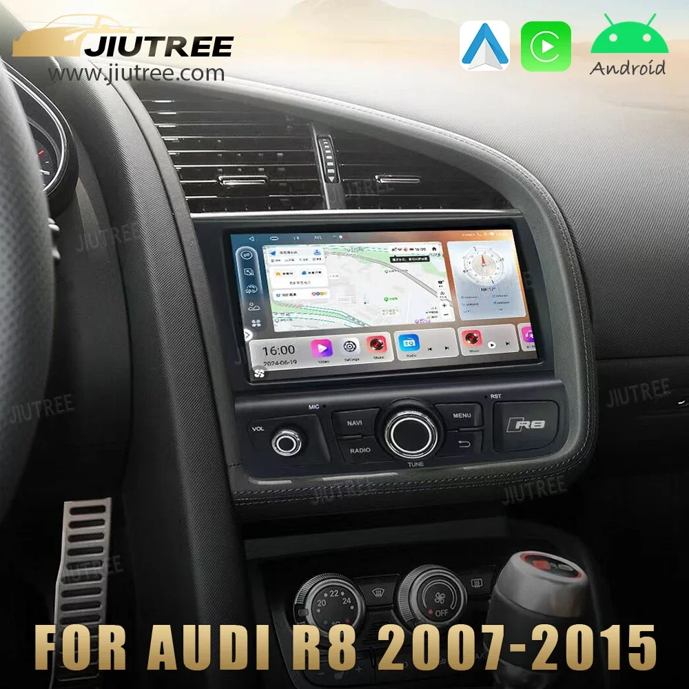 Автомобильный радиоприемник 12G + 512G Android 13 для Audi R8 2007 2008 2009-2015 автомобильный