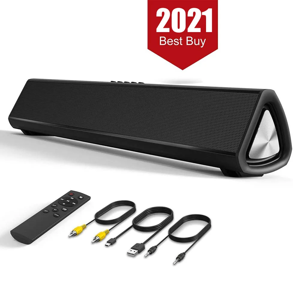 

Sound Bar Wired Wireless Bluetooth Speaker Home Theater with 6D Surround Sound