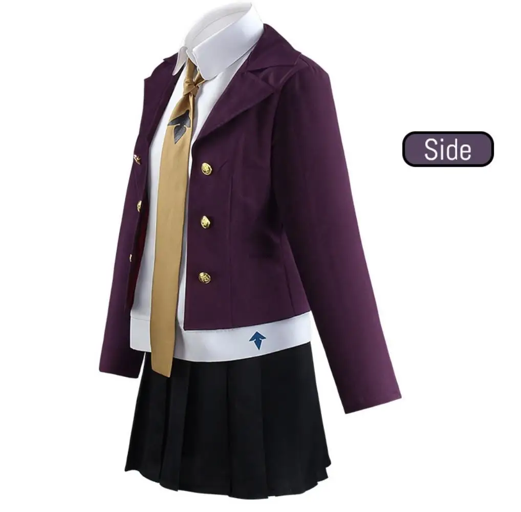 Anime Danganronpa Kirigiri Kyouko Cosplay Costumes Vestido Halloween Costumes for Women Dress Role Play Clothing Suit Uniform images - 6