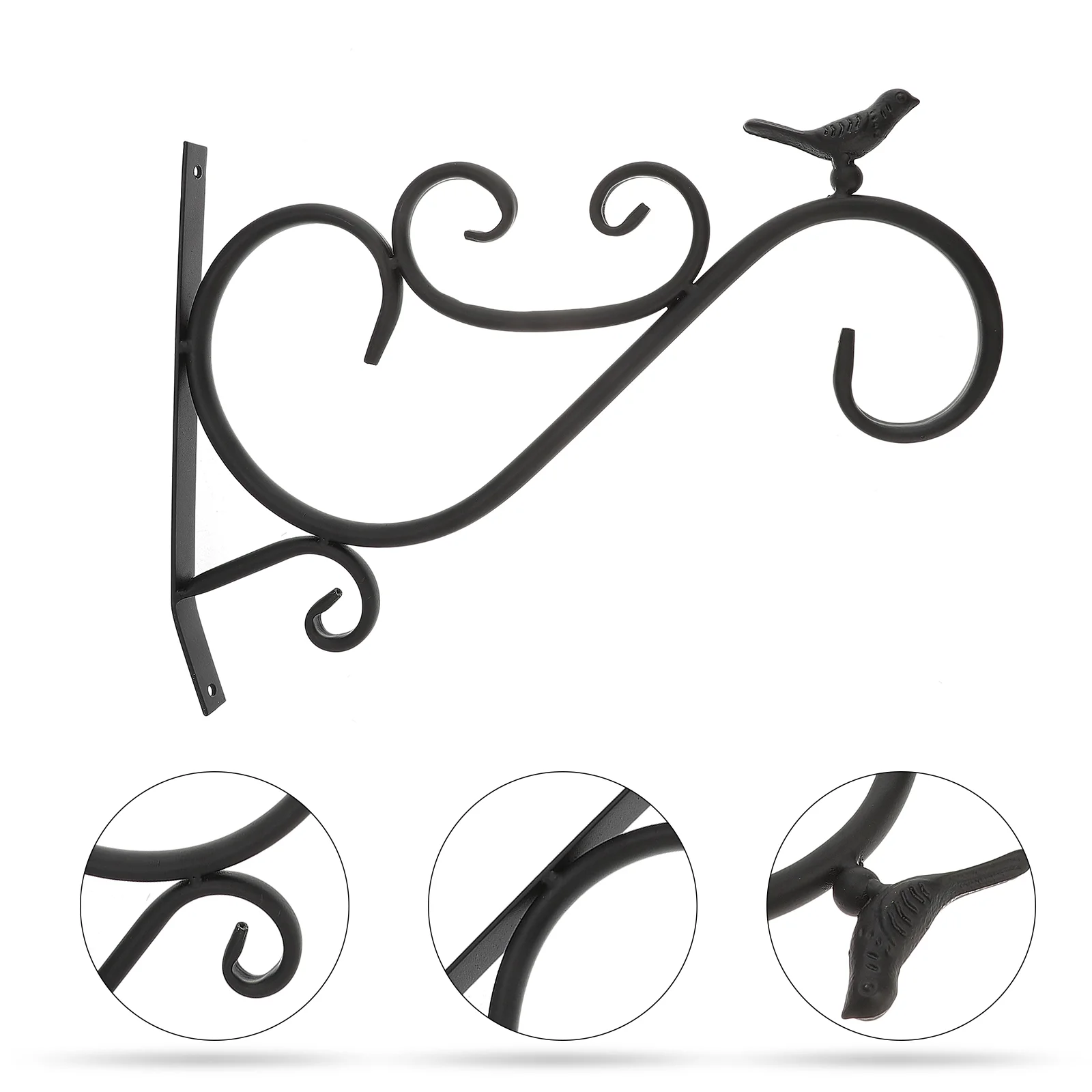 

Настенный крючок в деревенском стиле, кованая птица, подвесной кронштейн для горшка, колокольчики, фонари, вешалка для улицы и помещений, че...