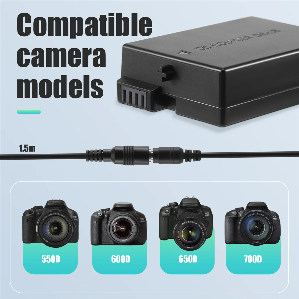 DR-E8 Манекен аккумулятора с блоком питания постоянного тока замена