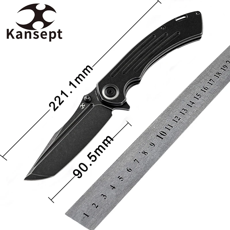 

Охотничий нож для кемпинга, черный анодированный титановый Клинок с черной рукояткой
