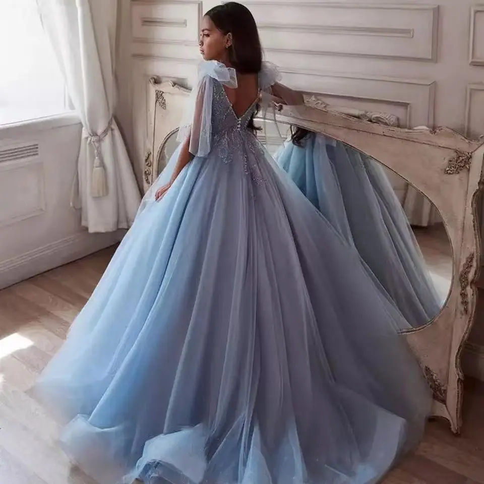 

Flower Girls Dresses For Wedding First Communion Dresses Party Prom Princess Gown Pageant Dresses