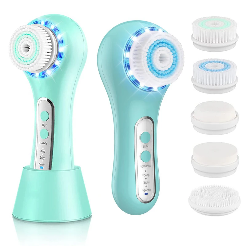 

Electric Facial Cleansing Brushes Pore Blackhead Remover Cleaning Facial Brush Face Washer Skincare Tools Cleanser Face Massager