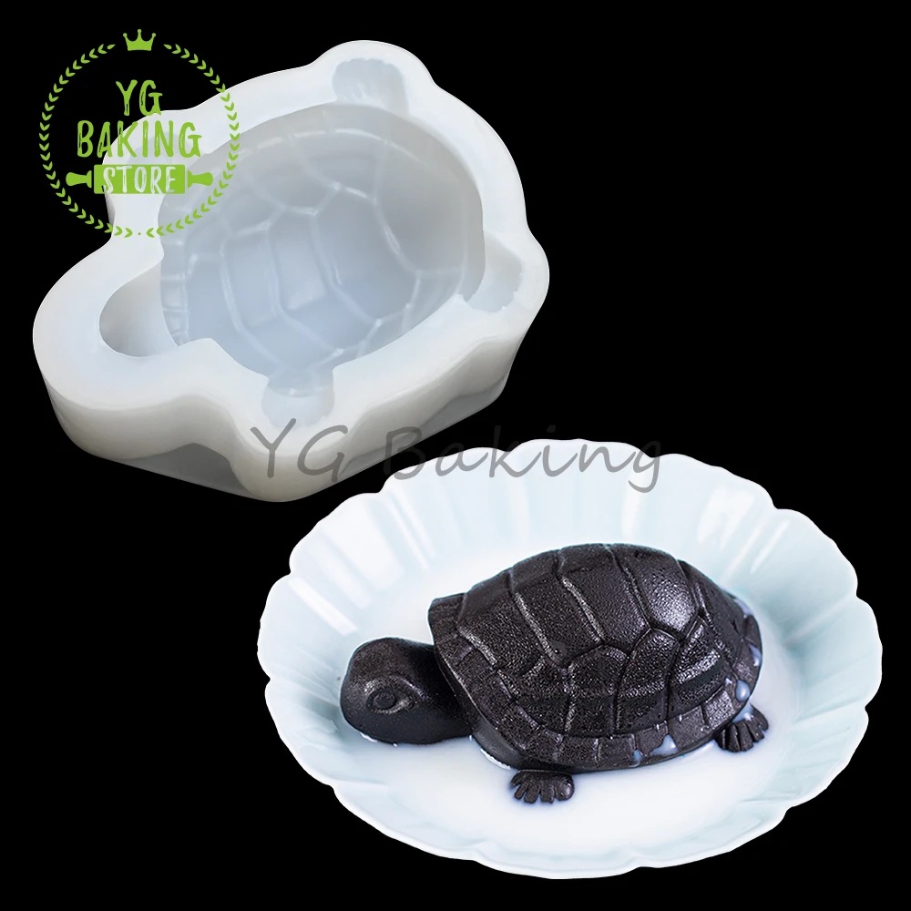 Силиконовая форма Dorica 3D в виде черепахи желе десерт шоколадный мусс для торта