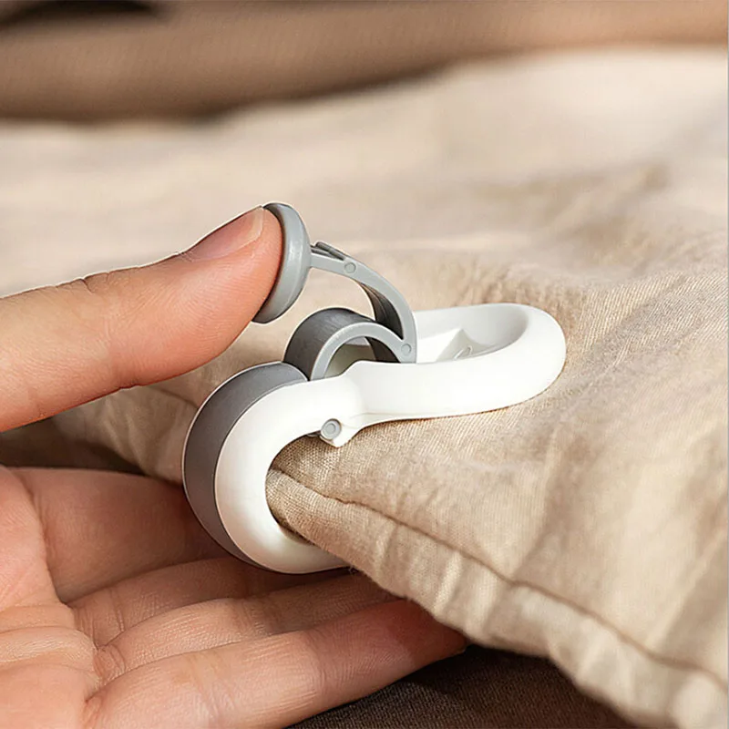 

6Pcs Duvet Clips Non-slip Quilt Blanket Clip Duvet Sheet Fixer Anti-run Bed Sheet Clips Quilt Fastener Sleep Clothes Pegs