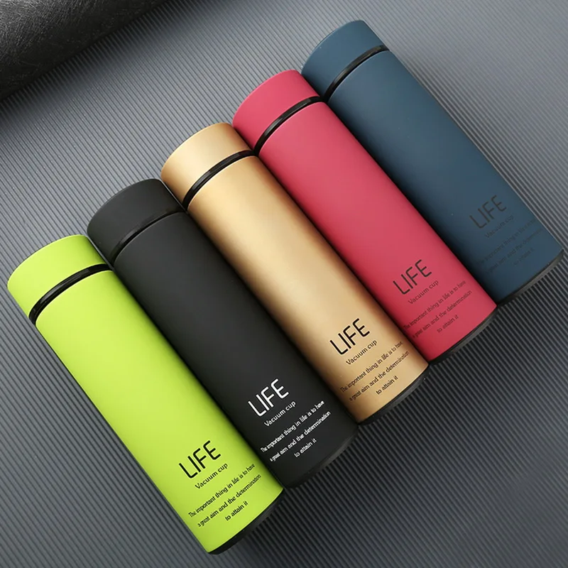 Vacuum Flask Thermos Mug Coffee For Tea Stainless Steel Cup Portable Car Insulated Bottle Travel Thermal Mug tumbler 500ml
