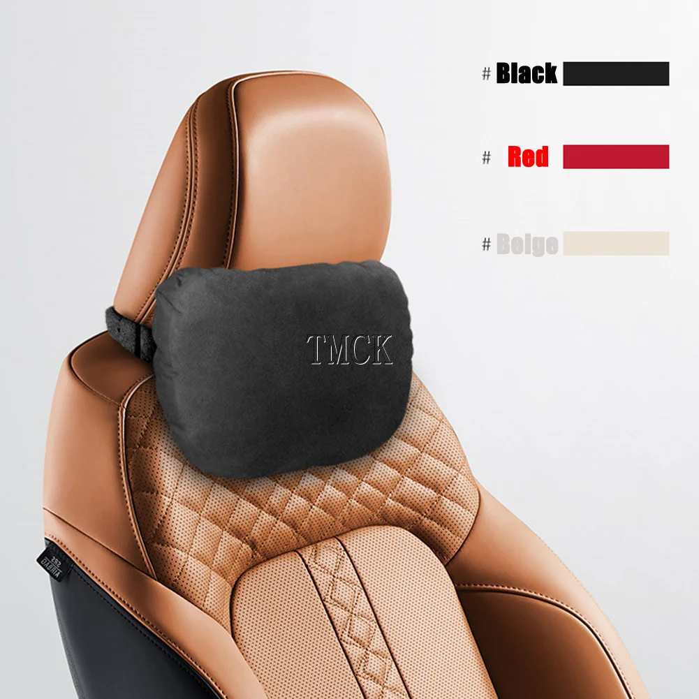 Фото Для Mercedes Benz W177 W247 W205 W206 W213 W214 C118 H247 X247 X253 X254 W167 Автомобильные аксессуары Алькантара Подголовник Поясничная подушка №2