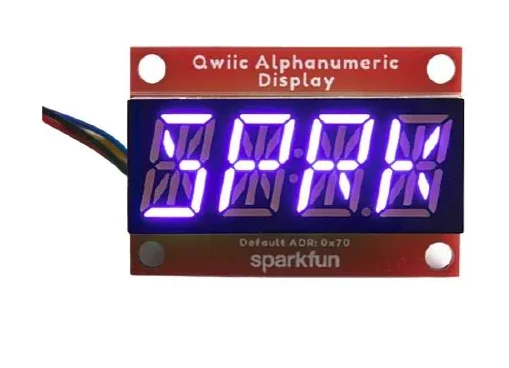 COM-16918 SparkFun Qwiic буквенно-цифровой дисплей-фиолетовый