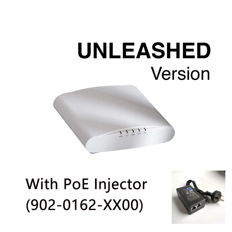 

Ruckus Wireless Unleashed ZoneFlex R610 9U1-R610-WW00 (alike 9U1-R610-US00) With PoE Injector 902-0162-XX00 Indoor access point