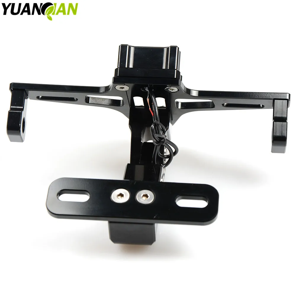 

Motorcycle Adjustable Angle Aluminum License Number Plate Frame Holder Bracket For kawasaki z800 / e version 2013 2014 2015 2016