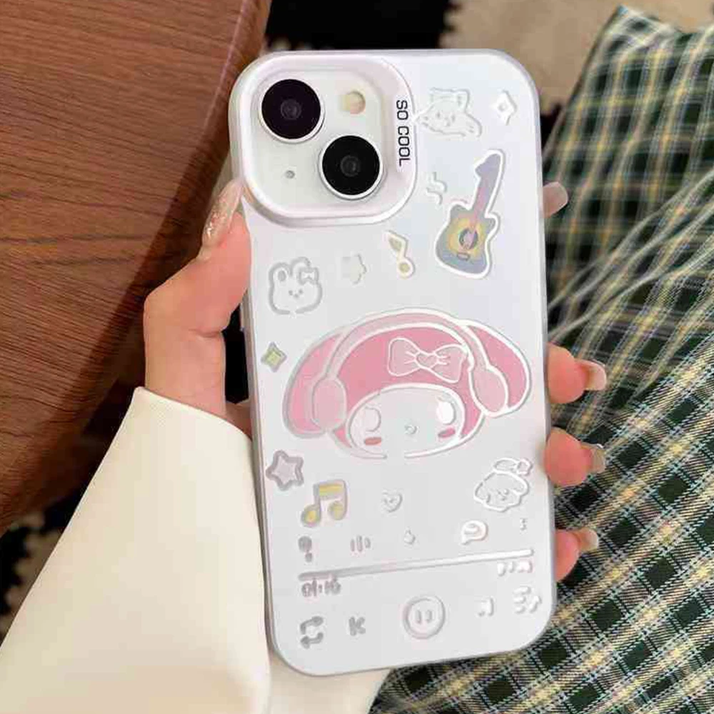 Полый чехол Kuromi Hello Kitty для телефона Oppo A78 A74 A60 A58 A57 A38 A17 A3x Reno 13 12 11 F 10 8 7 Pro Plus 4G 5G Cover