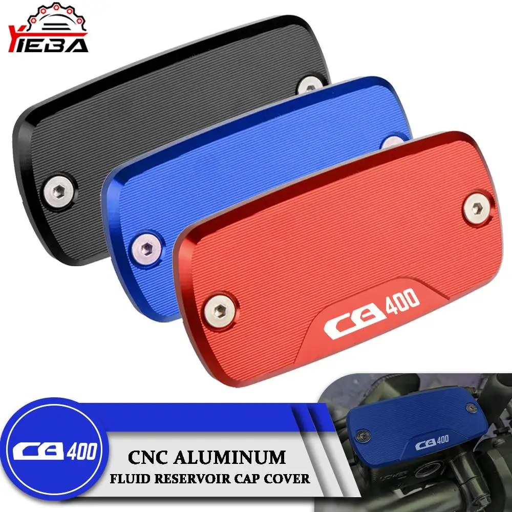 

Front Pump Cover CNC Motorcycle Master Cylinder Front Brake Fluid Reservoir Cover Cap For Honda CB400 CB 400 2004-2012 2011 2010