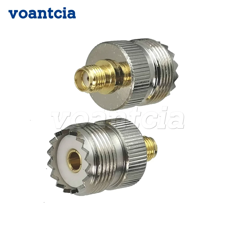 

10pcs Connector Adapter SMA Female Jack to UHF SO239 Female Jack RF Coaxial Converter Straight New