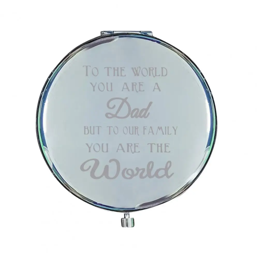 Отличное женское мини-зеркало с гальваническим покрытием, портативное женское мини-зеркало с буквенным принтом, мини-зеркало в подарок