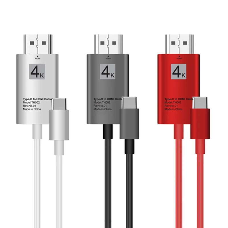 

4K TV Projection Cable HD To TV Adapter Cable Type-C To HDMI Same Screen Cable