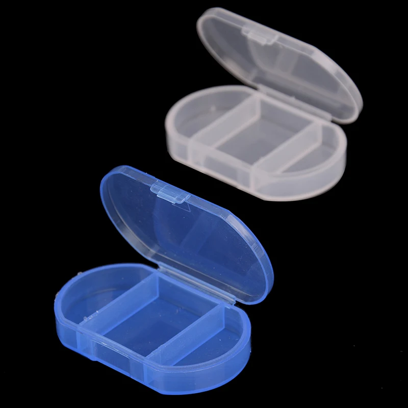 

2pcs/lot Portable Pill Box Mini 3 Grids Medicine Tablet Week Pillbox Case Container Organizer Health Care Drug Travel Divider