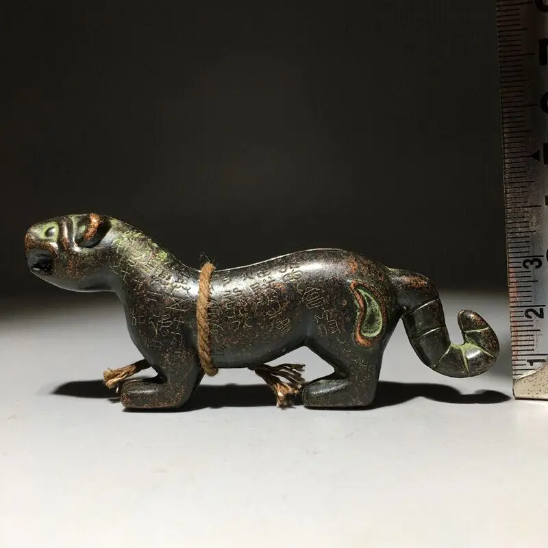 Антикварная коллекция полностью медный талисман с тигром Янлинга пара рук из