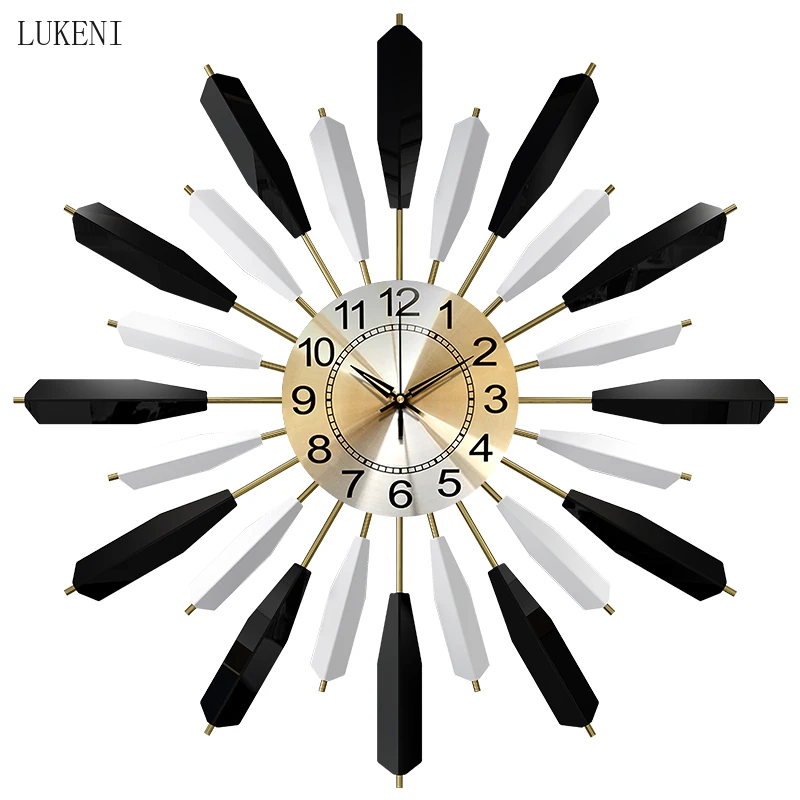 

Modern Nordic Light Luxury Clock Wall Clock Living Room Mute Home Clock Decoration Restaurant Creative Decoration Clock Wall