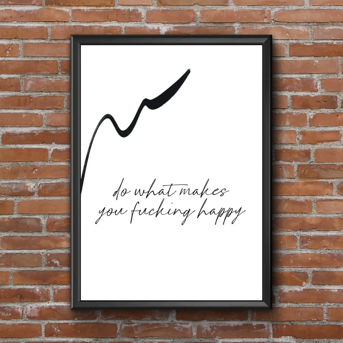 

Do What Makes You Happy Print Canvas Poster Wall Painting Home Decor (Unframed)