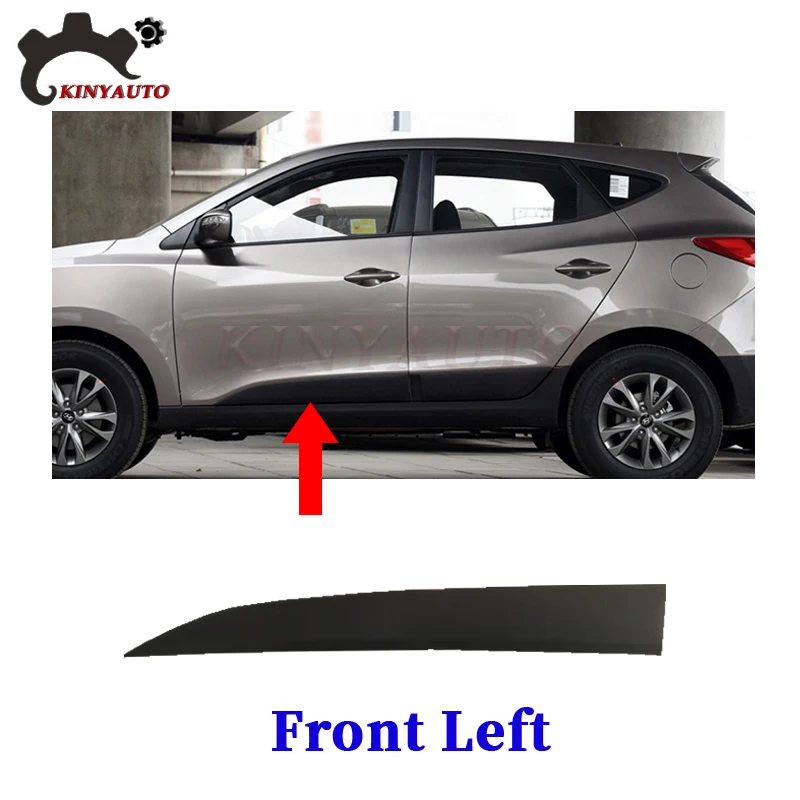 

Для Hyundai IX35 2010-15 боковая молдинговая передняя и задняя дверь, декоративная полоса против царапин, защитная пластина, защита от столкновений автомобиля
