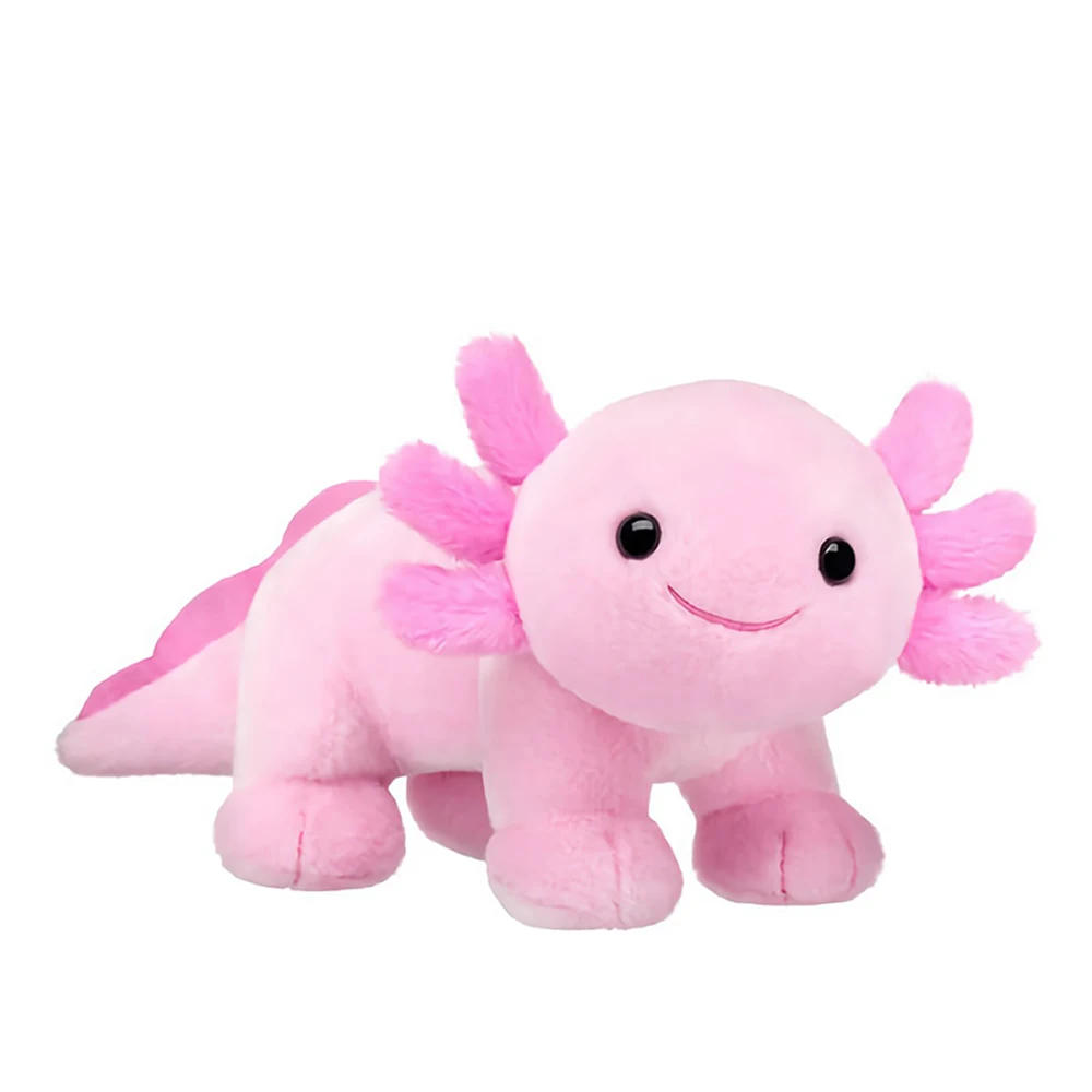 

New 25cm Pink Axolotl Plush Toy Soft Stuffed Animal Cartoon Plushie Axolotl Dolls Kids Adults Gamer Gift Home Decoration