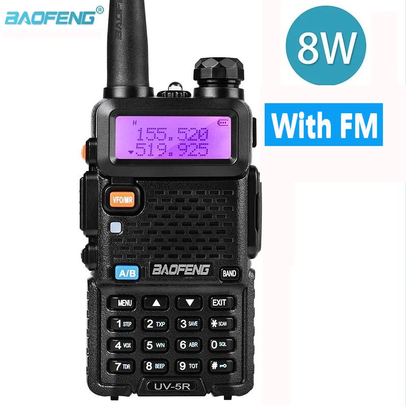 Портативная мини-рация baofeng uv 5r 8 Вт Любительская двухсторонняя рация два