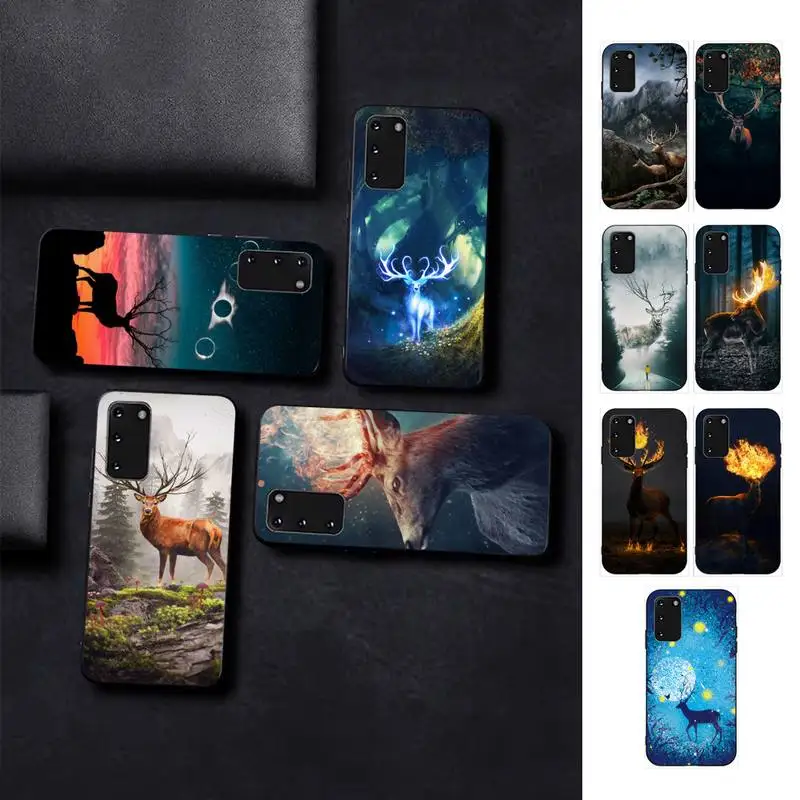 

Animal Deer Art Phone Case for Samsung S10 21 20 9 8 plus lite S20 UlTRA 7edge