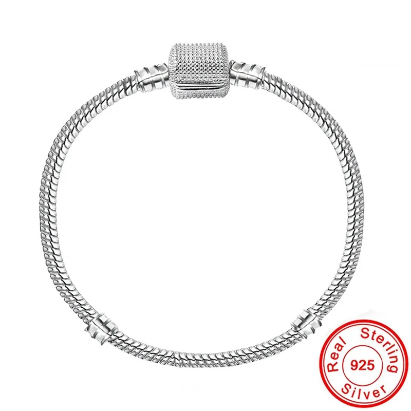 

9 стилей Лидер продаж 100% S925 серебро 3 мм Базовая змея цепь подходит для подарочного браслета DIY шармы бусины браслеты и браслеты оригинальные...