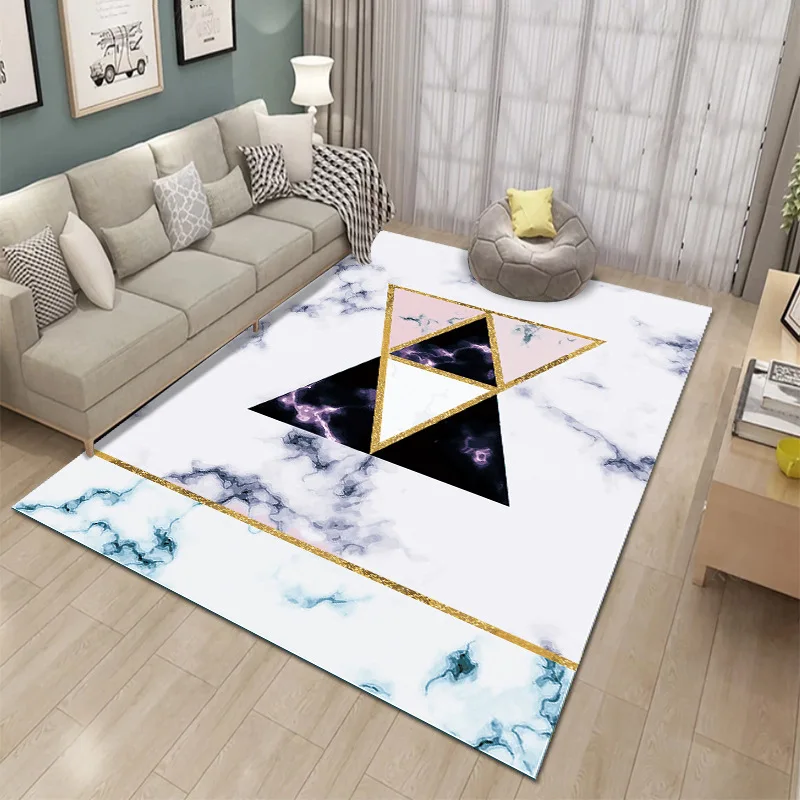 

Bubble Kiss Morocco Living Room Vortex Rug Light Luxury Carpet Printing Bedroom Doormat Home Decoration Geometric Pattern Carpet