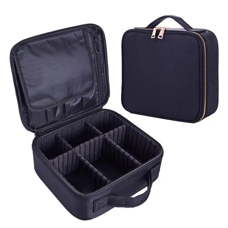 

Makeup Bag With Brush Organizer Travel Cosmetic Bag With Makeup Brush Bag Waterproof Portable Artist Storage Bag With Adjustable