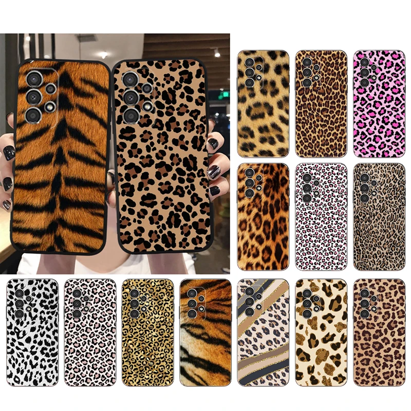 

Phone Case for Samsung Galaxy A73 A13 A22 A32 A71 A33 A52 A53 A72 A51 A31 A23 A34 A54 A52S A53S Leopard print Case