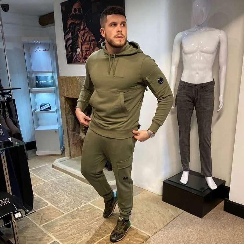 

Уличный тренд в Корейском стиле 1:1, сезон весна-осень, пуловер с капюшоном, свитеры CP, Мужская одежда, спортивная толстовка для молодых студе...