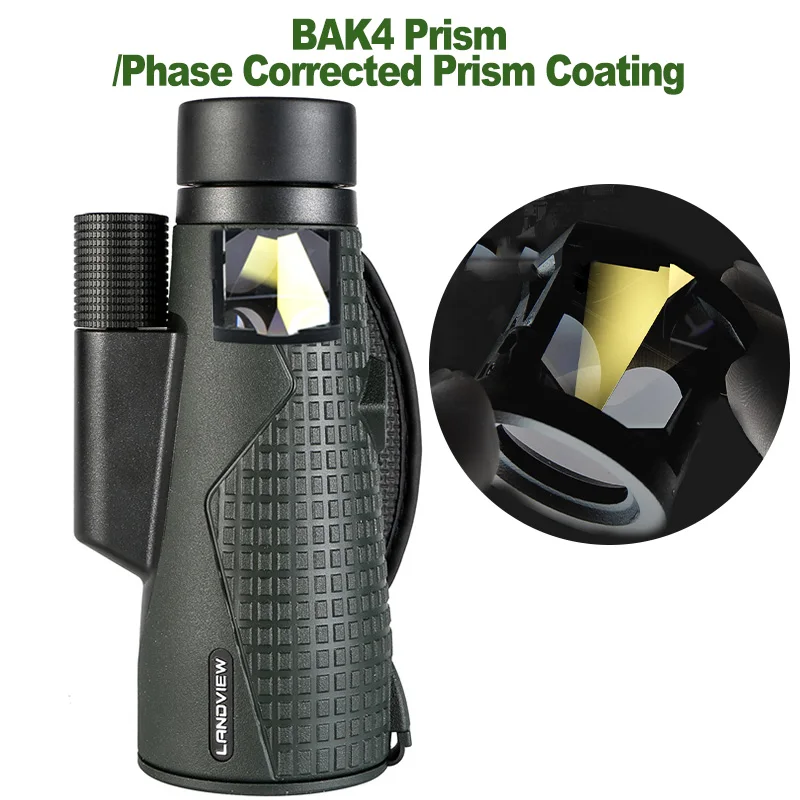 56mm ED Lens Monocular FMC/BAK4 Prism 12X Powerful IPX7 Waterproof Telescope for Hunting Camping