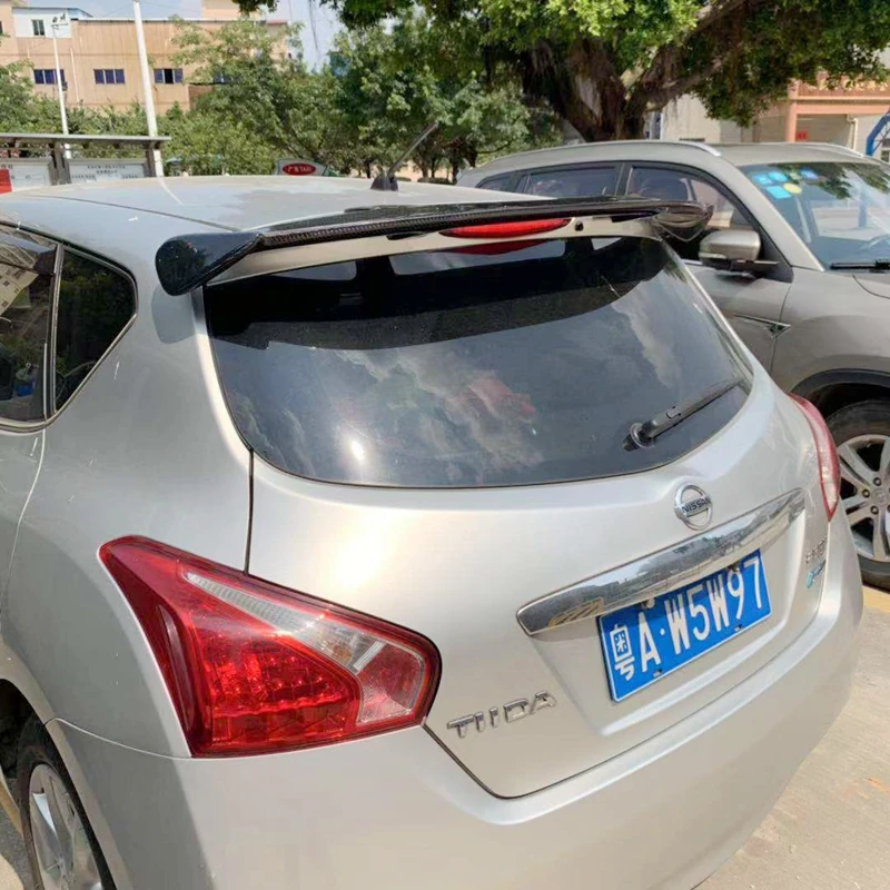 

For Nissan Tiida Spoiler High Quality Carbon fiber Material Car Rear Spoiler For Nissan Tiida Spoiler 2006-2018