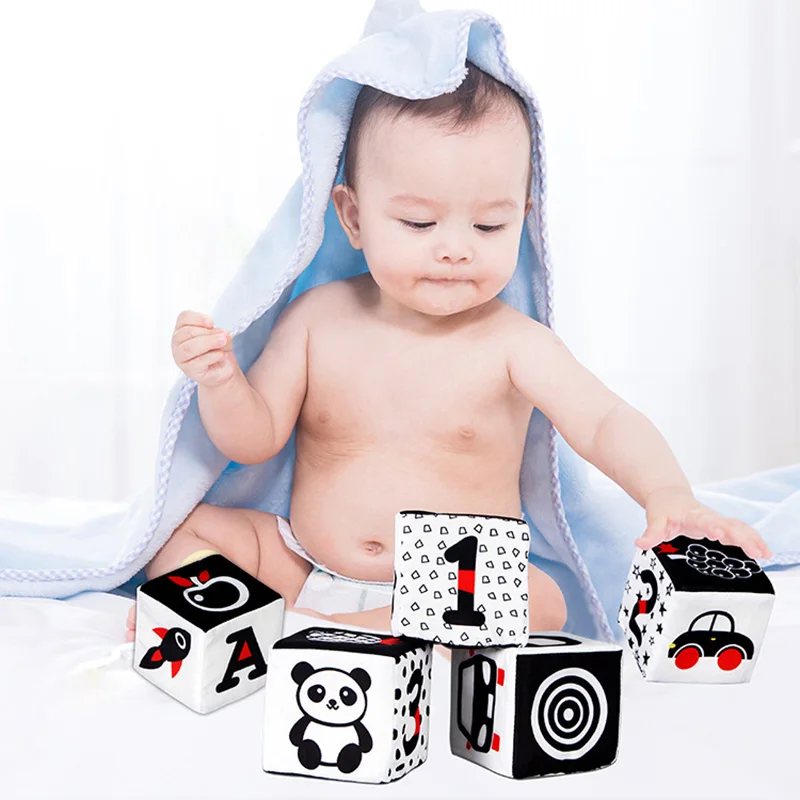 

Children Cloth Building Blocks New Infant Baby Soft Cloth Rattle Ball Early Educational Baby Sensory Toys Soft Plush Set Cube