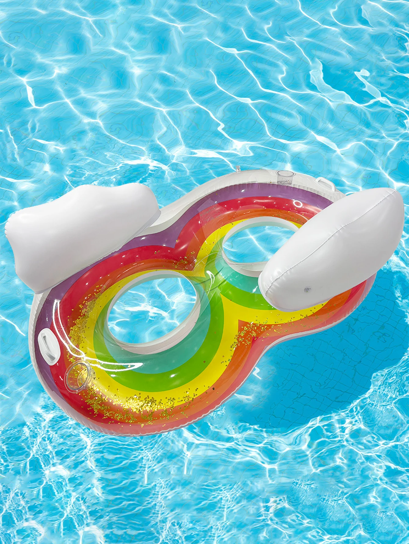 1 шт. шезлонг для бассейна с двумя ручками и большой подстаканником взрослых