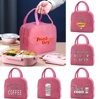 canvas thermal lunch box for children cooler bags new travel picnic women handbag nurse work drinks food organizer insulated bag
