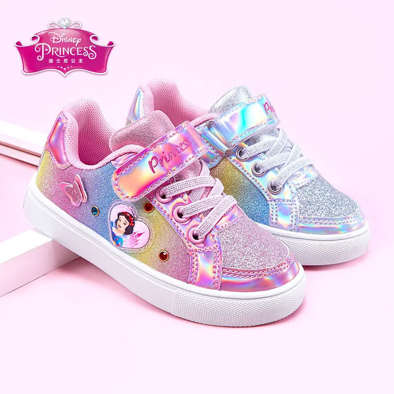 

Disney Girls' Shoes Autumn Children's Shoes Girls Princess Snow White Sneakers Children's Colorful Casual Shoes Sneakers Size 26